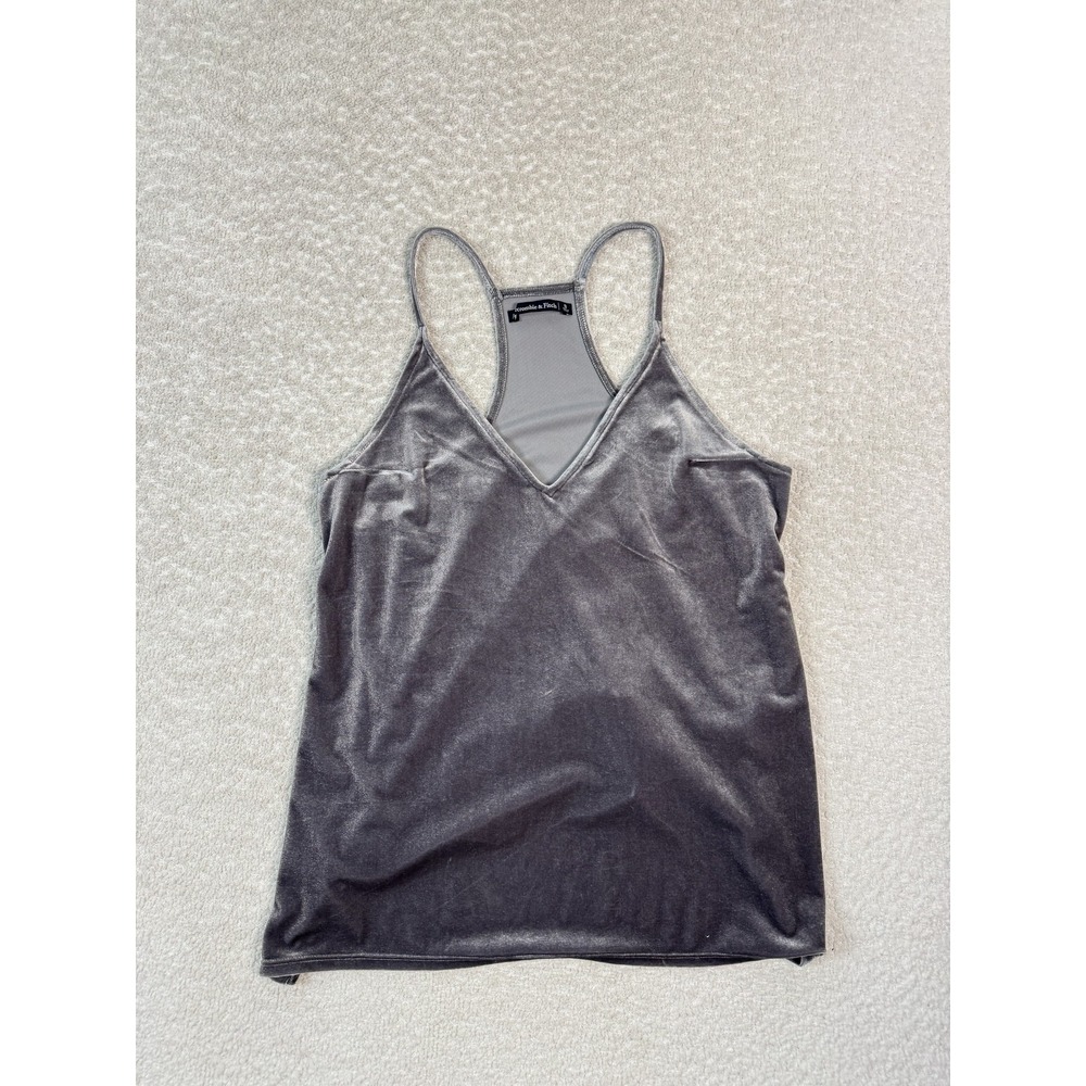 Abercrombie & Fitch Tank Top Womens Small Velvet Racerback Cami Soft Stretch Shi